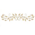 Home Roots Brushed Gold Over The Door Scroll Wall DecorMulticolor 321209